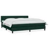 vidaXL Box Spring &kappa;&rho;&epsilon;&beta;ά&tau;&iota; &mu;&epsilon; &sigma;&tau;&rho;ώ&mu;&alpha; &sigma;&kappa;&omicron;ύ&rho;&omicron; &pi;&rho;ά&sigma;&iota;&nu;&omicron; 180x220cm &Beta;&epsilon;&lambda;&omicron;ύ&delta;&iota;&nu;&omicron;