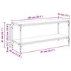 vidaXL &Nu;&tau;&omicron;&upsilon;&lambda;ά&pi;&iota; TV Artisan Oak 100x33x41&epsilon;&kappa;.