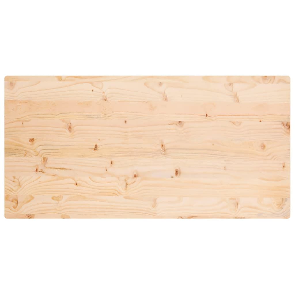 vidaXL Επιφάνεια Τραπεζιού Ορθογ. 110x60x2,5 εκ. από Μασίφ Ξύλο Πεύκου