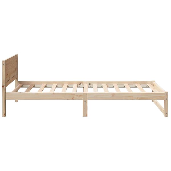vidaXL Κρεβάτι Φυσικό Μασίφ Ξύλο Πεύκου 90 x 190 cm Μετατρέψιμο