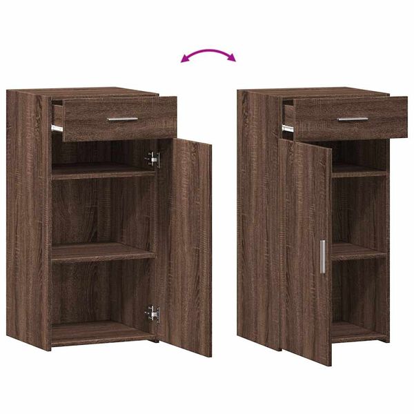 vidaXL Ντουλάπι Καφέ Δρυς 45x42,5x93 εκ. Επεξεργασμένο Ξύλο