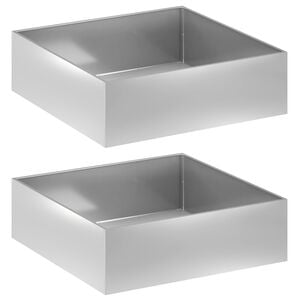 vidaXL &Gamma;&lambda;ά&sigma;&tau;&rho;&alpha; &Kappa;ή&pi;&omicron;&upsilon; 2 &tau;&mu;&chi;. &Alpha;&sigma;&eta;&mu;ί 80 x 80 x 30 cm