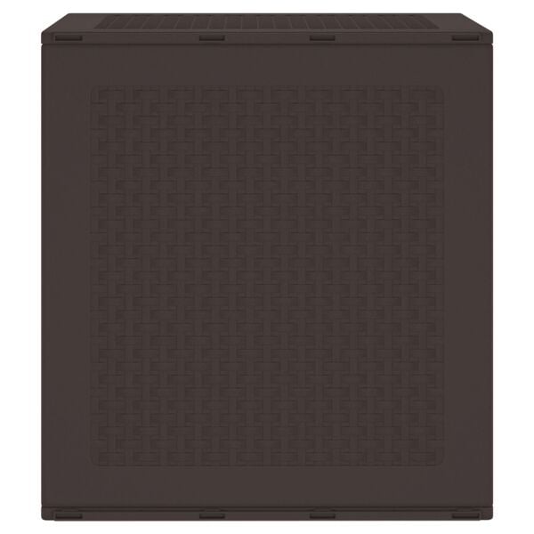 vidaXL Καφέ Σεντούκι Αποθήκευσης Κήπου 55x53x57 εκ. PP