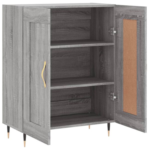vidaXL Ντουλάπι Γκρι Sonoma 69,5 x 34 x 90 εκ. από Επεξεργασμένο Ξύλο