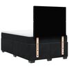 vidaXL Κρεβάτι Boxspring με Στρώμα Μαύρο 120 x 200 εκ. Βελούδινο