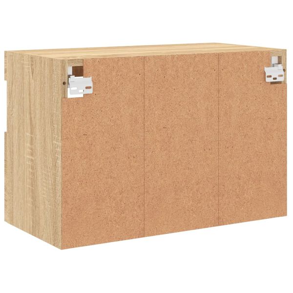 vidaXL Έπιπλο Τοίχου Τηλεόρασης με LED Sonoma Δρυς 60x30x40 εκ.