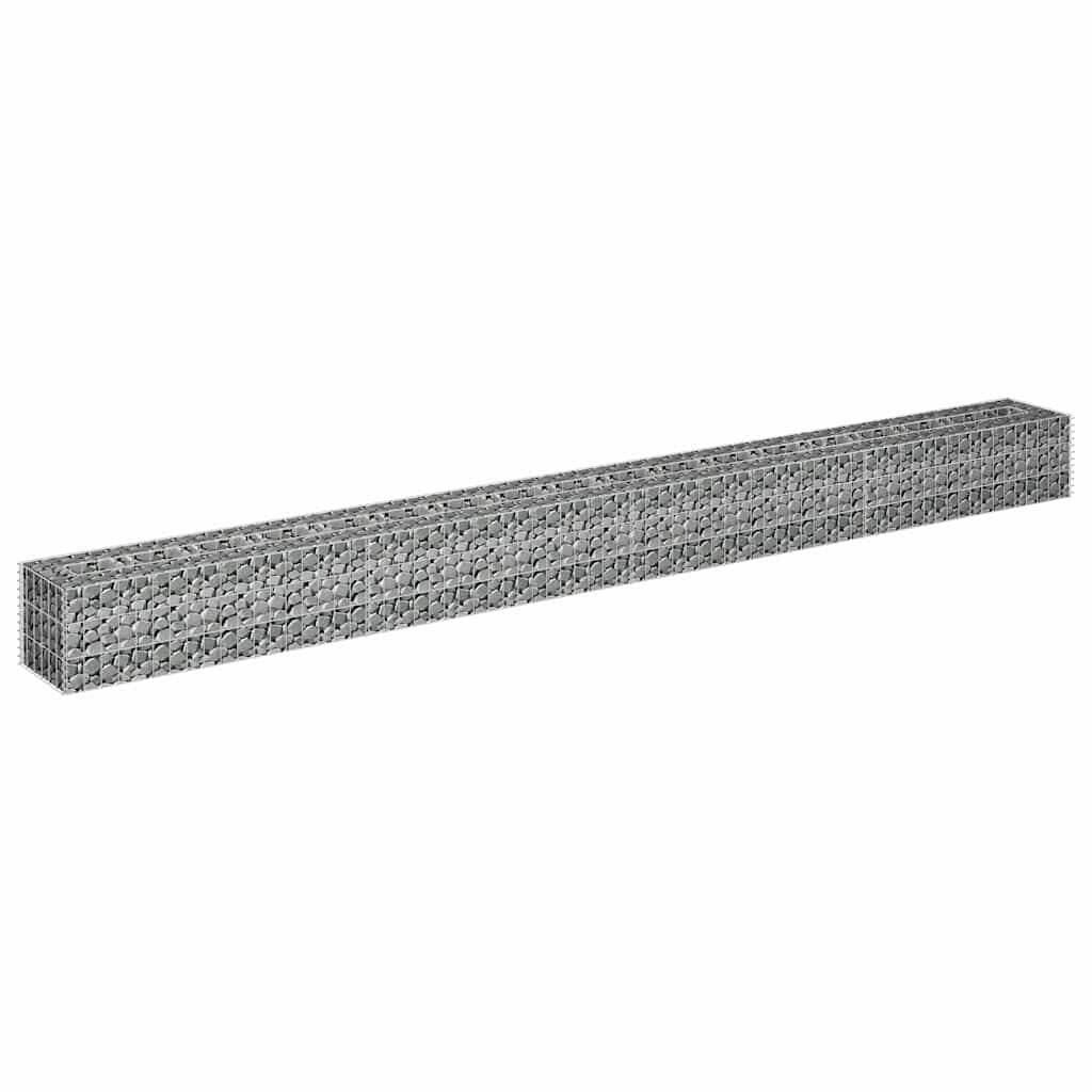 vidaXL Συρματοκιβώτιο-Γλάστρα Υπερυψωμένη 360x30x30 εκ. Γαλβ. Χάλυβας