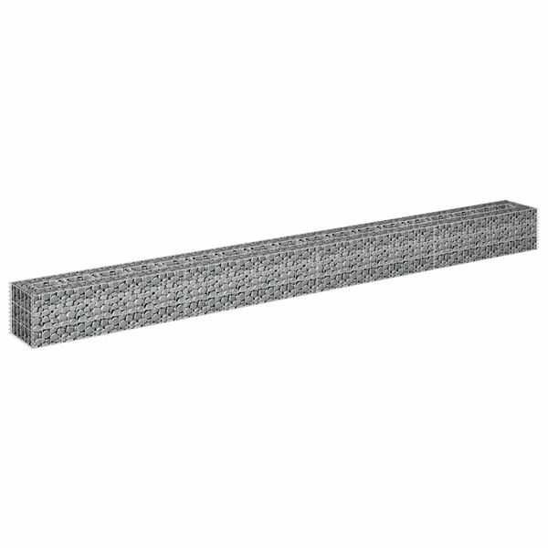 vidaXL Συρματοκιβώτιο-Γλάστρα Υπερυψωμένη 360x30x30 εκ. Γαλβ. Χάλυβας