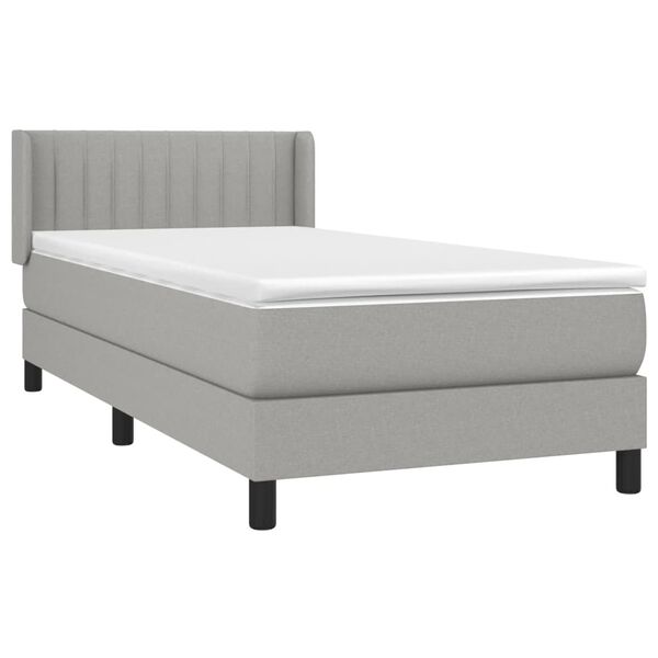 vidaXL &Kappa;&rho;&epsilon;&beta;ά&tau;&iota; Boxspring &mu;&epsilon; &Sigma;&tau;&rho;ώ&mu;&alpha; &Alpha;&nu;&omicron;&iota;&chi;&tau;ό &Gamma;&kappa;&rho;&iota; 90x200 &epsilon;&kappa;. &Upsilon;&phi;&alpha;&sigma;&mu;ά&tau;&iota;&nu;&omicron;