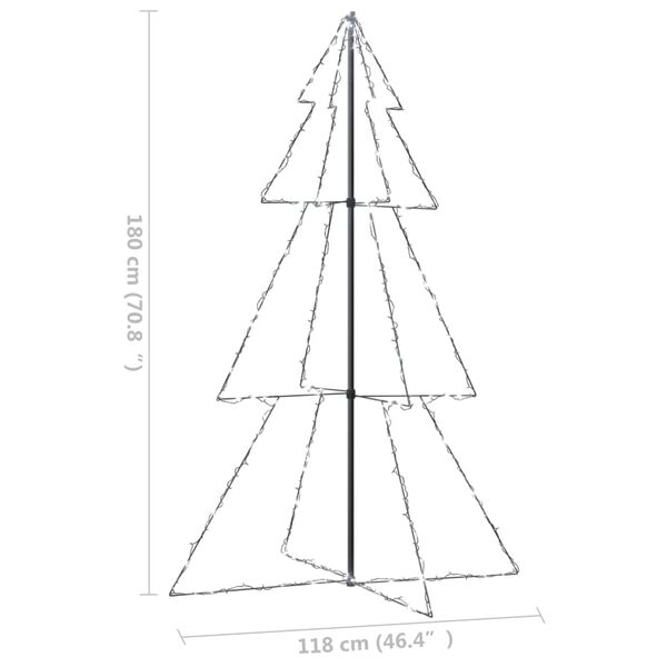 vidaXL Δέντρο από Φωτάκια 240 LED Εσωτ./Εξωτ. Χώρου 118 x 180 εκ.