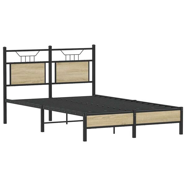 vidaXL Πλαίσιο Κρεβατιού Χωρ. Στρώμα Sonoma Δρυς 120x200εκ. Επ. Ξύλο
