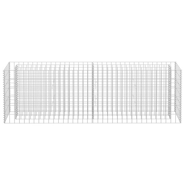 vidaXL Συρματοκιβώτιο-Γλάστρα Υπερυψωμένη 180x30x60 εκ. Γαλβ. Χάλυβας