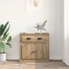 vidaXL Highboard Artisan Oak 70 x 35,5 x 67,5 &epsilon;&kappa;. &Epsilon;&pi;&epsilon;&xi;&epsilon;&rho;&gamma;&alpha;&sigma;&mu;έ&nu;&omicron; &xi;ύ&lambda;&omicron;