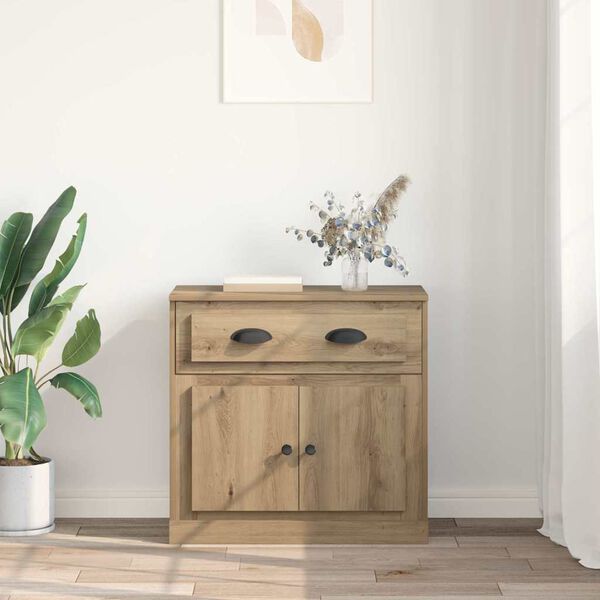 vidaXL Highboard Artisan Oak 70 x 35,5 x 67,5 &epsilon;&kappa;. &Epsilon;&pi;&epsilon;&xi;&epsilon;&rho;&gamma;&alpha;&sigma;&mu;έ&nu;&omicron; &xi;ύ&lambda;&omicron;