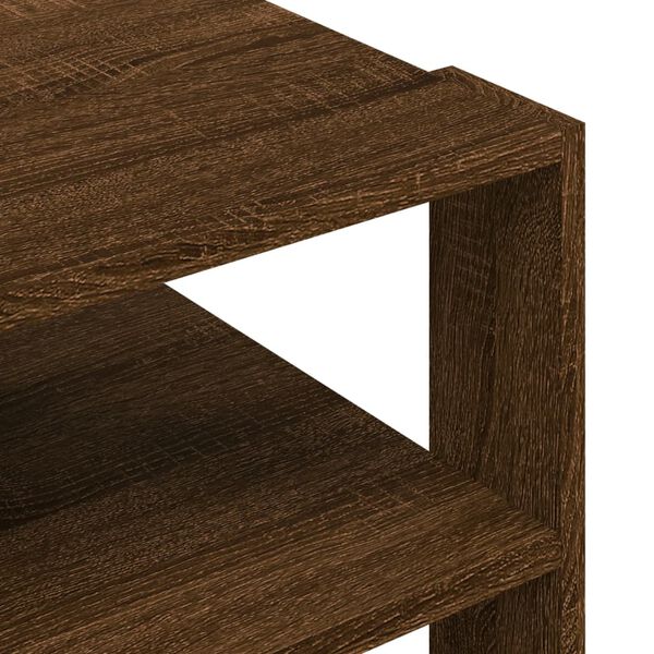 vidaXL Τραπεζάκι Σαλονιού Καφέ Δρυς 59,5x59,5x40 εκ. Επεξ. Ξύλο