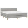 vidaXL &Kappa;&rho;&epsilon;&beta;ά&tau;&iota; Boxspring &mu;&epsilon; &Sigma;&tau;&rho;ώ&mu;&alpha; & LED &Alpha;&nu;.&Gamma;&kappa;&rho;&iota; 180x200 &epsilon;&kappa; &Upsilon;&phi;&alpha;&sigma;&mu;ά&tau;&iota;&nu;&omicron;