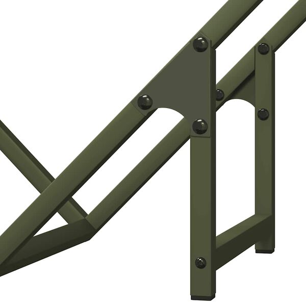 vidaXL Ράφι για καυσόξυλα 50x25x50 εκ. Ατσάλι ψυχρής έλασης