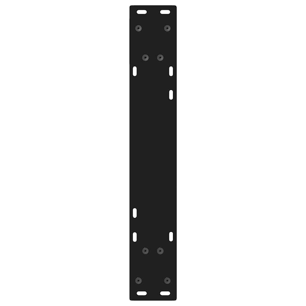 vidaXL Πόδια τραπεζαρίας 2 τεμάχια Μαύρο 60x(72-73,3) cm Ατσάλι