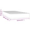 vidaXL Στρώμα με Pocket Springs Κρεμ 120x190x20 εκ. Υφασμάτινο