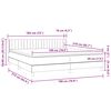 vidaXL &Kappa;&rho;&epsilon;&beta;ά&tau;&iota; Boxspring &mu;&epsilon; &Sigma;&tau;&rho;ώ&mu;&alpha; &Sigma;&kappa;&omicron;ύ&rho;&omicron; &Gamma;&kappa;&rho;&iota; 180x210 &epsilon;&kappa;. &Beta;&epsilon;&lambda;&omicron;ύ&delta;&iota;&nu;&omicron;
