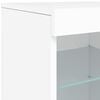vidaXL Μπουφές με Φώτα LED Λευκός 41 x 37 x 67 εκ.