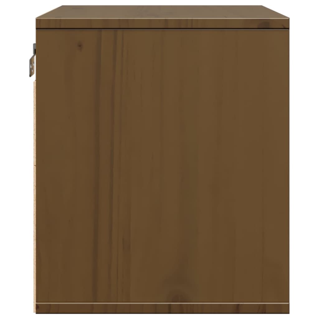 vidaXL Ντουλάπι Τοίχου Καφέ Μελί 45 x 30 x 35 εκ. Μασίφ Ξύλο Πεύκου
