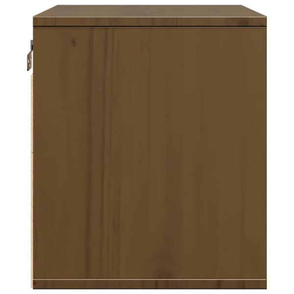 vidaXL Ντουλάπι Τοίχου Καφέ Μελί 45 x 30 x 35 εκ. Μασίφ Ξύλο Πεύκου