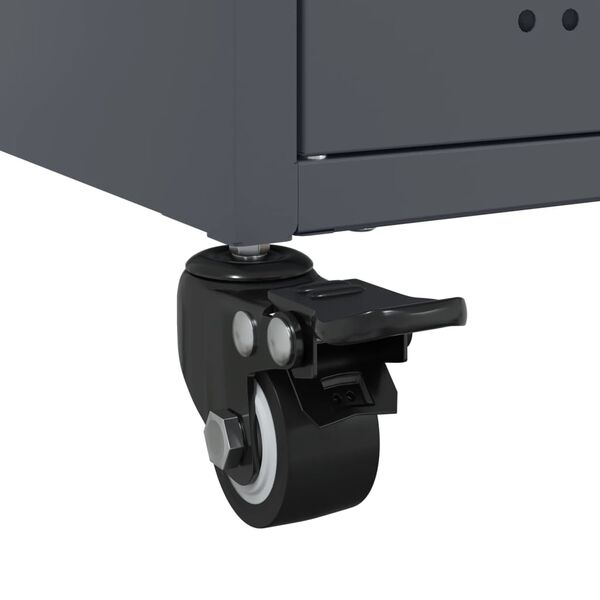 vidaXL Έπιπλο Τηλεόρασης Μαύρο 68x39x43,5 εκ. Χάλυβας