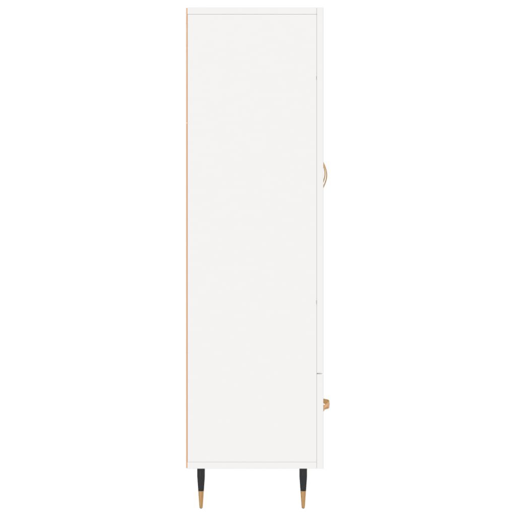 vidaXL Ντουλάπα Λευκή 69,5 x 31 x 115 εκ. από Επεξεργασμένο Ξύλο
