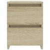 vidaXL Κομοδίνο Χρώμα Sonoma Δρυς 30 x 30 x 40 εκ. από Επεξ. Ξύλο