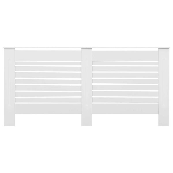vidaXL Κάλυμμα Καλοριφέρ Λευκό 172 x 19 x 81,5 εκ. από MDF
