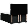 vidaXL Κρεβάτι Boxspring με Στρώμα Μαύρο 160x200 εκ. Υφασμάτινο