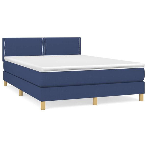 vidaXL &Kappa;&rho;&epsilon;&beta;ά&tau;&iota; Boxspring &mu;&epsilon; &Sigma;&tau;&rho;ώ&mu;&alpha; &Mu;&pi;&lambda;&epsilon; 140x200 &epsilon;&kappa;. &Upsilon;&phi;&alpha;&sigma;&mu;ά&tau;&iota;&nu;&omicron;