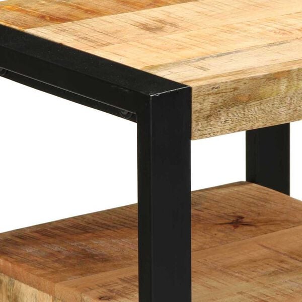 vidaXL Ντουλάπα Μπάνιου με ράφι Καφέ 40 x 35 x 75 εκ Μασίφ ξύλο μάνγκο