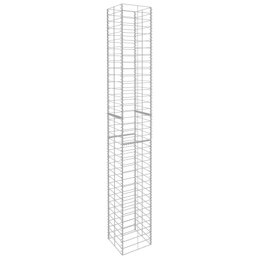 vidaXL Συρματοκιβώτια Σετ 3 τεμ. 25 x 25 x 197 εκ. Γαλβανισμένο Ατσάλι