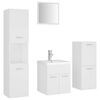 vidaXL Σετ Επίπλων Μπάνιου Λευκό από Μοριοσανίδα