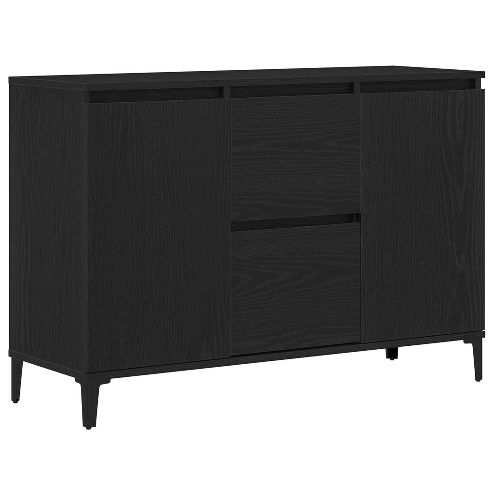vidaXL Πλαϊνό γραφείο σε Μαύρο Δρυς 104x35x70 εκ. Φτιαγμένο από ξύλο