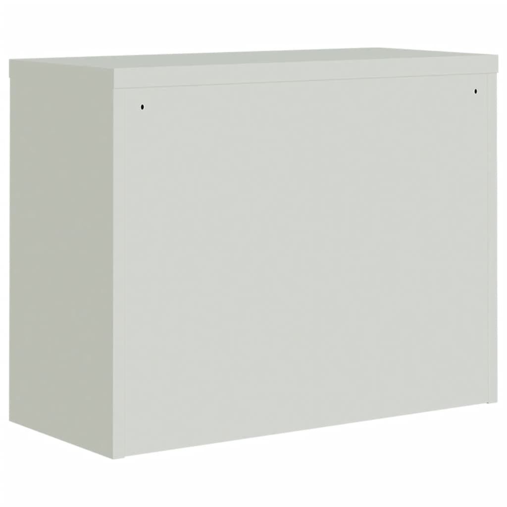 vidaXL Αρχειοθήκη Ανοιχτό Γκρι & Σκούρο Γκρι 90x40x70 εκ. Ατσάλινη