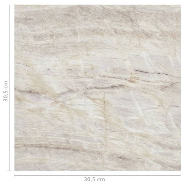 vidaXL Δάπεδο Αυτοκόλλητο Μπεζ 55 τεμ. 5,11 μ² από PVC