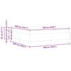vidaXL Σκελετός κρεβατιού με στρώμα Λευκό 180 x 200 cm Τεχνητό δέρμα