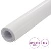 vidaXL Μεμβράνες Αυτοκινήτου 4D 2 τεμ. Λευκές 100 x 150 εκ.