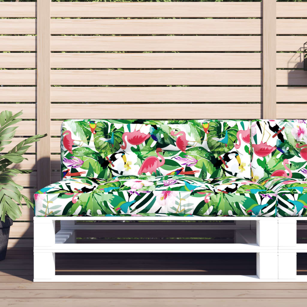 vidaXL Μαξιλάρι Παλέτας Πολύχρωμο 120 x 40 x 12 εκ. Υφασμάτινο