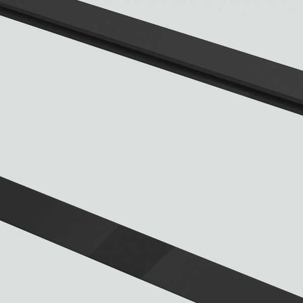 vidaXL Πόρτα Συρόμενη Μαύρη 102 x 205 εκ. από Γυαλί ESG / Αλουμίνιο