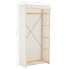 vidaXL Ντουλάπα Λευκή 79 x 40 x 170 εκ. Υφασμάτινη
