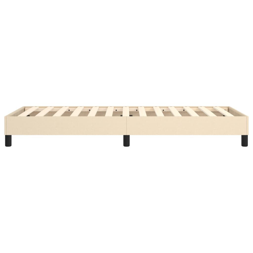 vidaXL Πλαίσιο κρεβατιού χωρίς στρώμα Κρέμα 80x200 cm Ύφασμα