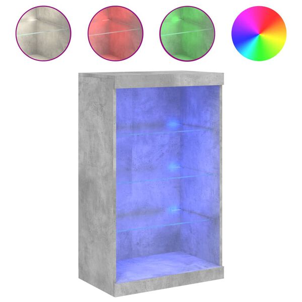 vidaXL &Mu;&pi;&omicron;&upsilon;&phi;έ&sigmaf; &mu;&epsilon; &Phi;ώ&tau;&alpha; LED &Gamma;&kappa;&rho;&iota; &Sigma;&kappa;&upsilon;&rho;&omicron;&delta;έ&mu;&alpha;&tau;&omicron;&sigmaf; 60,5 x 37 x 100 &epsilon;&kappa;.