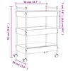 vidaXL Τρόλεϊ Κουζίνας Καπνιστή Δρυς 50x30x70 εκ. Επεξεργασμένο Ξύλο