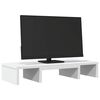 vidaXL Βάση Οθόνης Ρυθμιζόμενο Λευκό 60x24x10,5 εκ. από Επεξ. Ξύλο