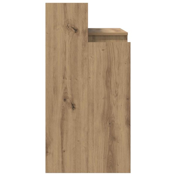 vidaXL Γραφείο artisan δρυς 97 x 45 x 90 εκ. Επεξεργασμένο ξύλο