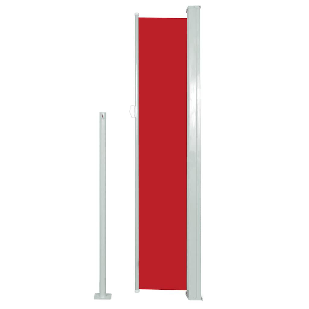 vidaXL Σκίαστρο Πλαϊνό Συρόμενο Κόκκινο 160 x 500 εκ.